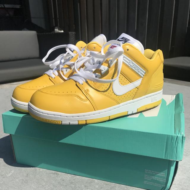 Nike SB Air Force 2 Low Supreme Yellow Condition:... - Depop