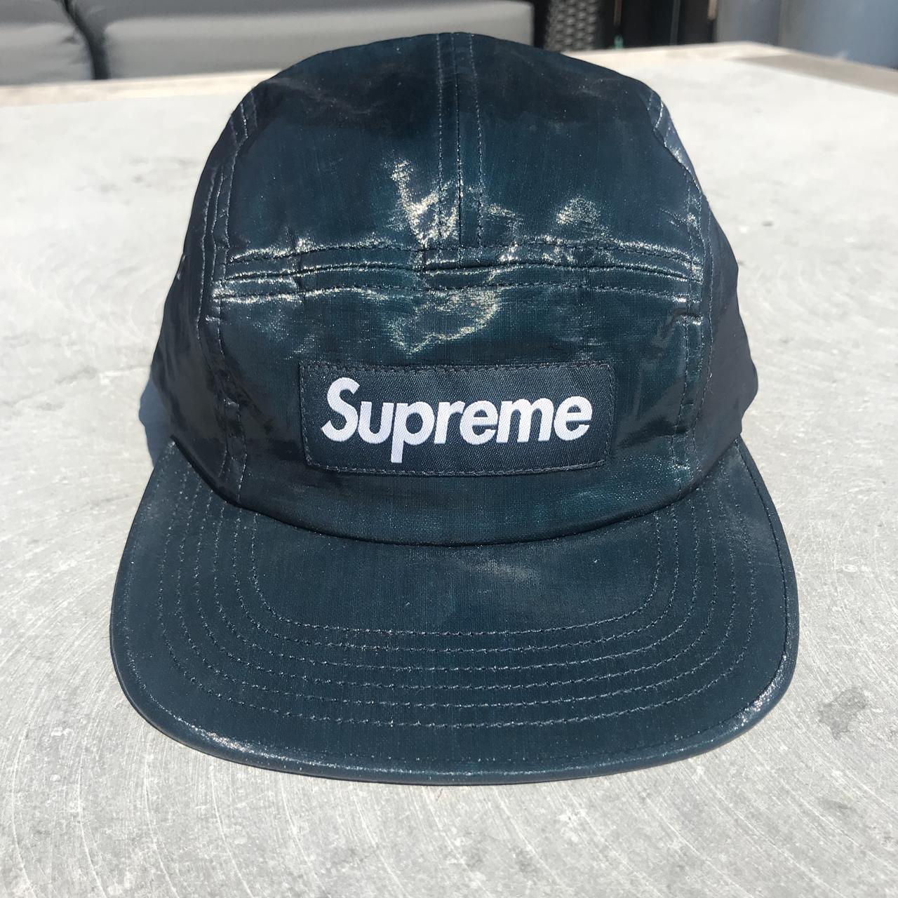 Supreme 2018 Coated Linen Camp 5 panel Cap Depop