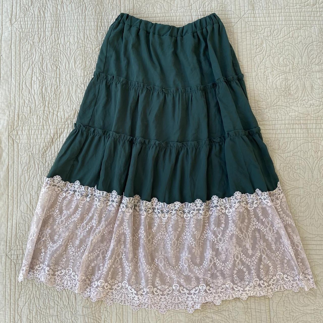 Women's Green Skirt | Depop