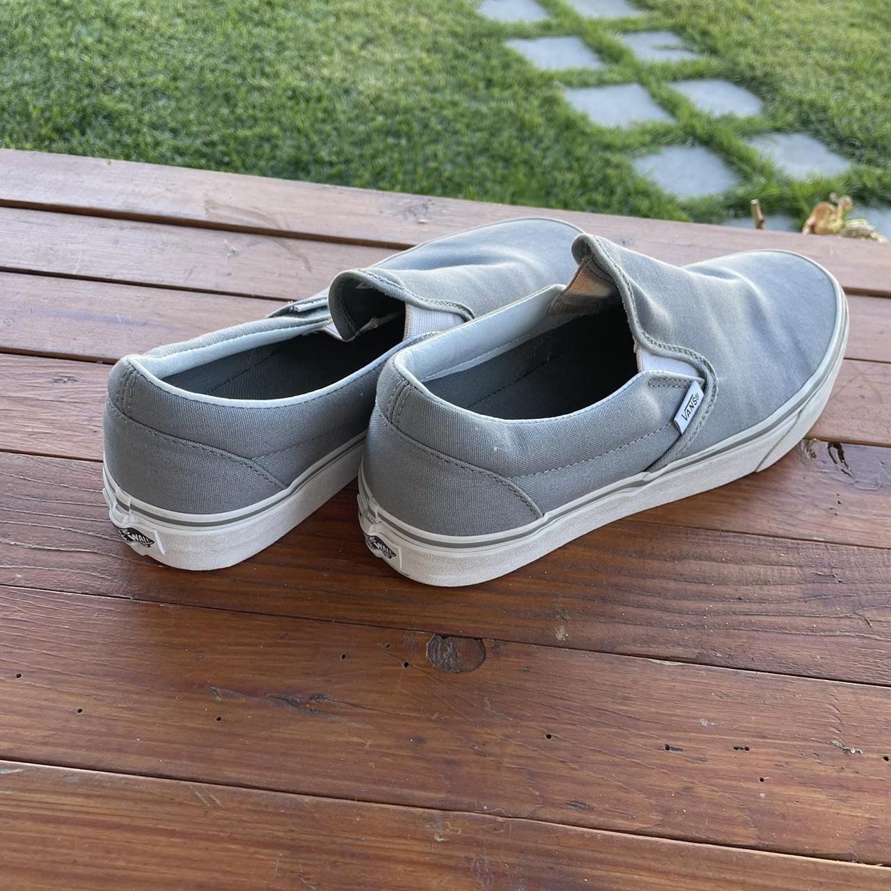 vans slip on dove grey