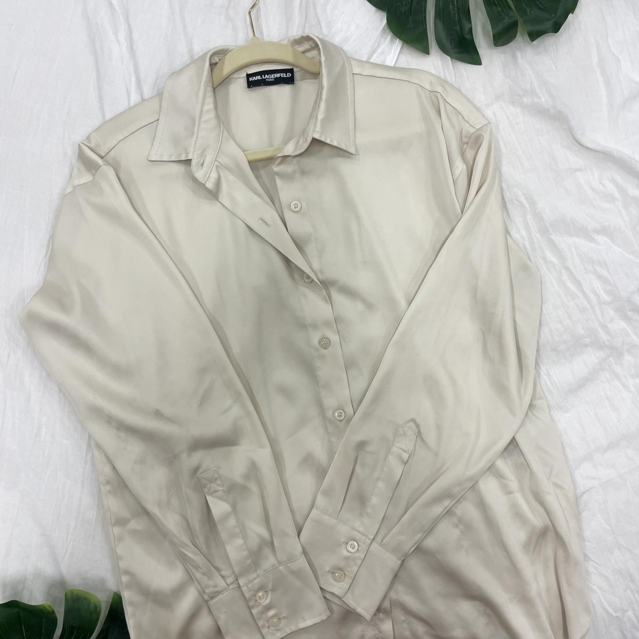 Karl Lagerfeld Women's Blouse | Depop