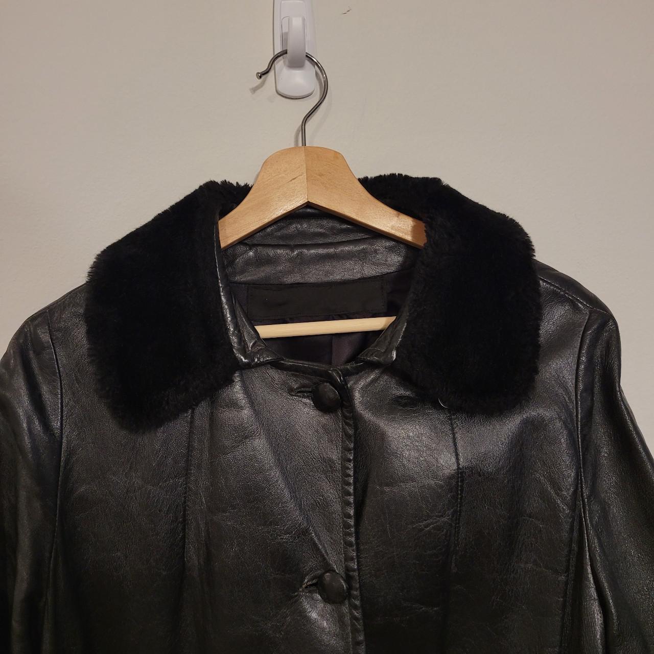 Super unique and detailed vinatge coat with faux fur... - Depop