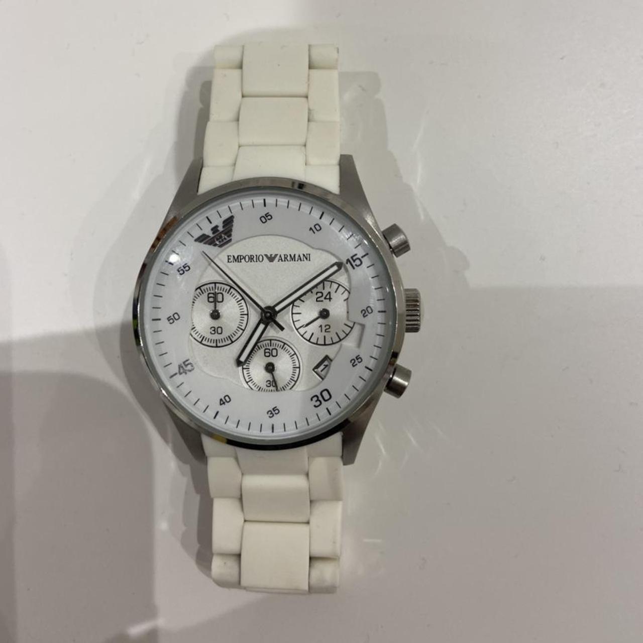 Ladies Armani Watch Case Stainless Steel Strap... Depop