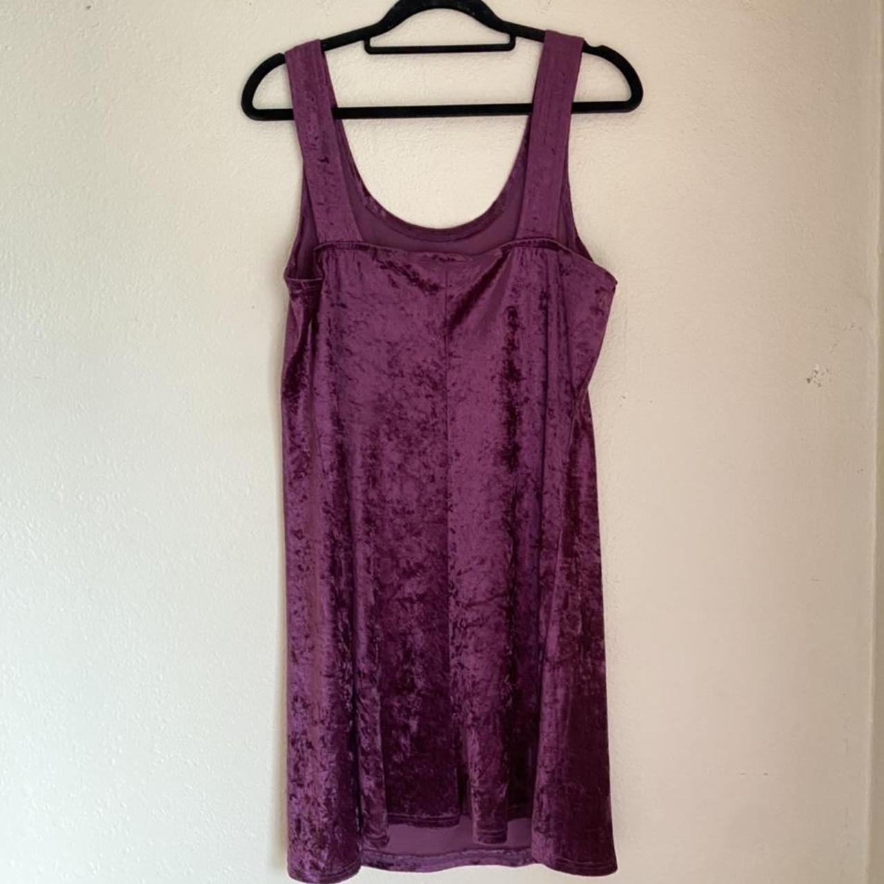 Hannah purple velvet 90s mini dress New ! I bought... - Depop