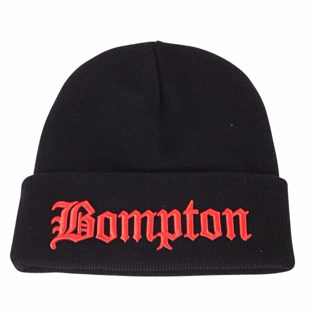 West coast Bompton woolly hat, worn by rappers Depop