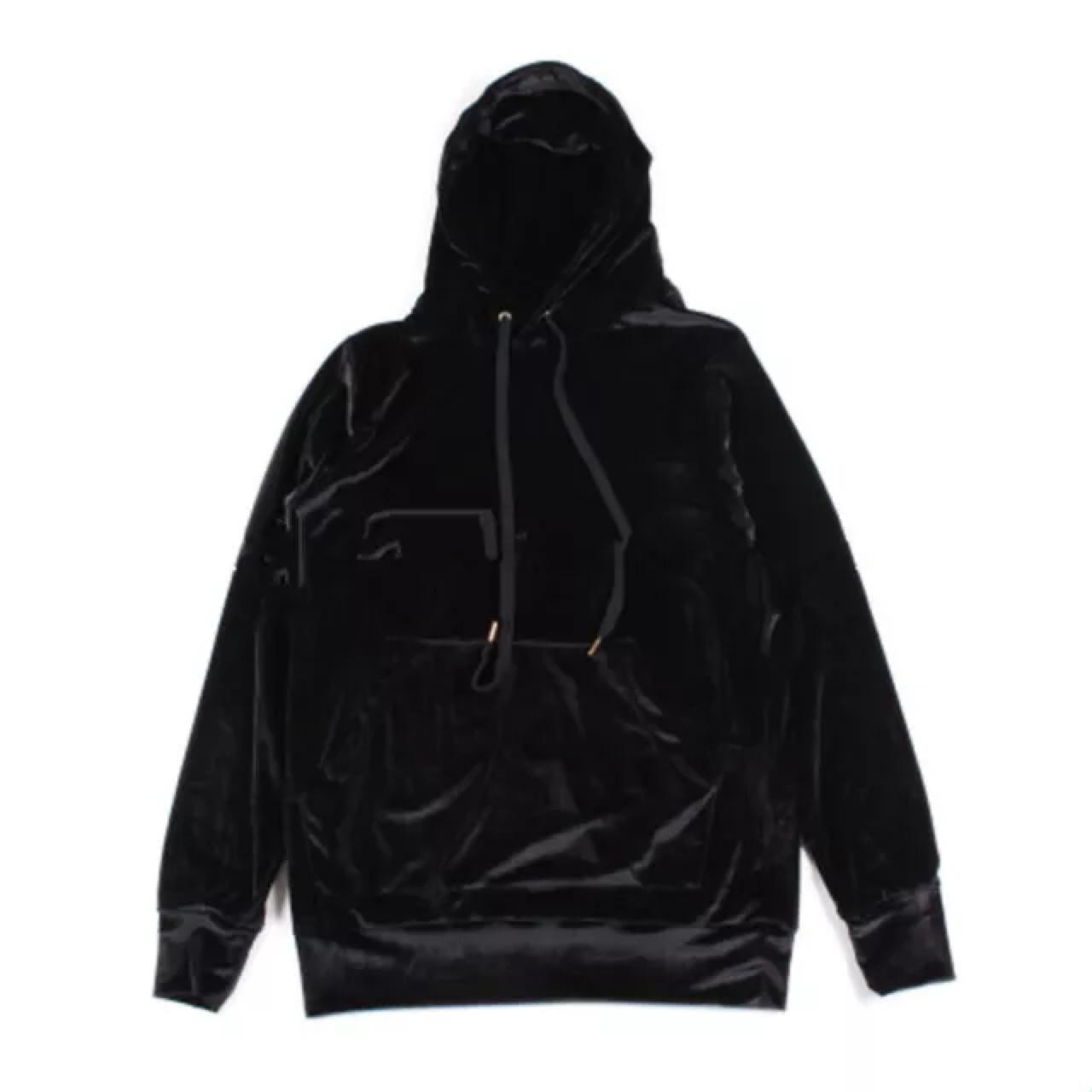 HOT Kanye West Yeezy Velvet Hoodie Kanye West Velvet Velour