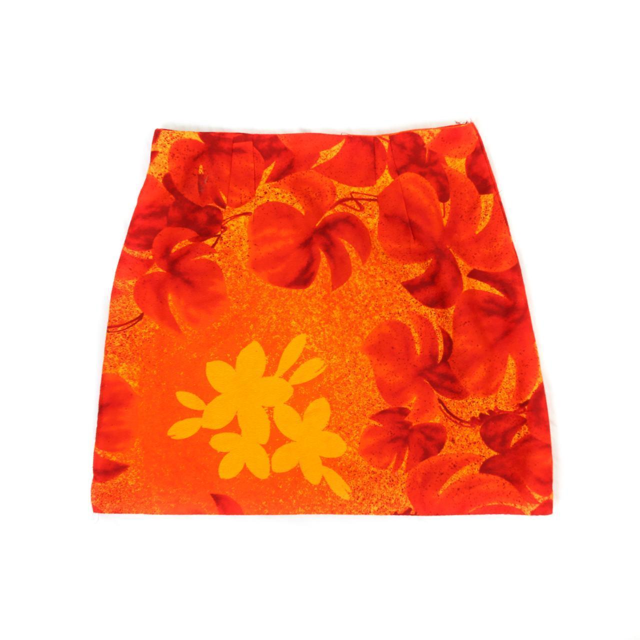 Women's Orange Skirt | Depop