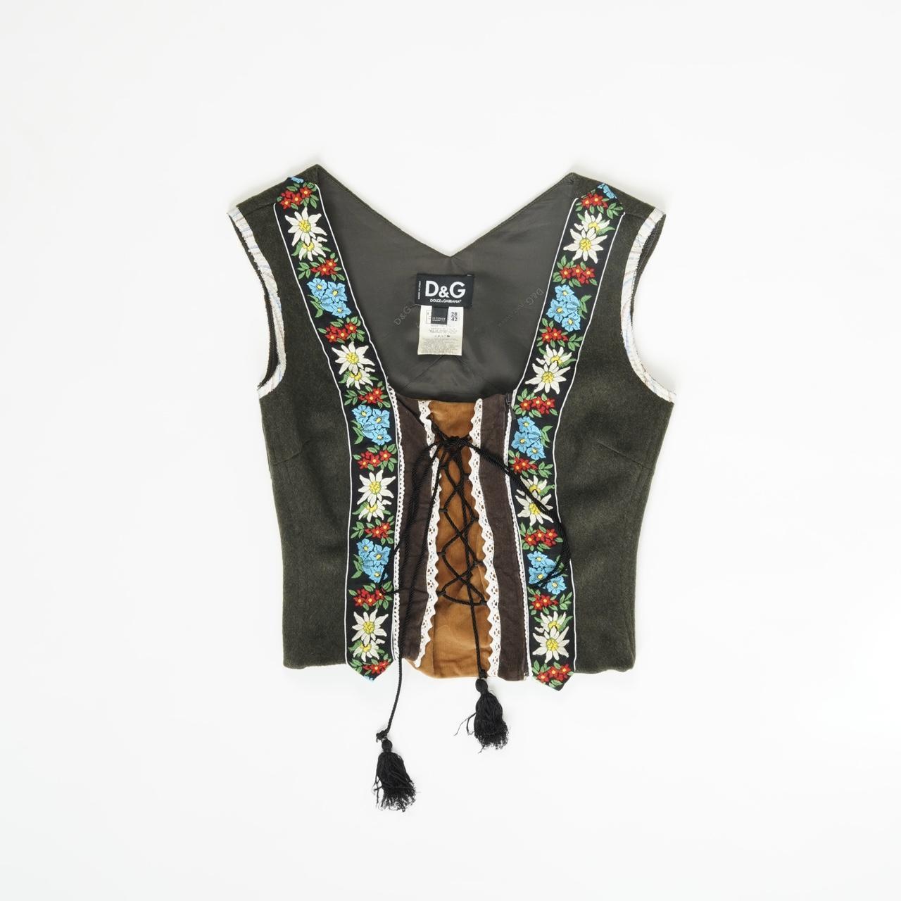 Dolce&Gabbana Dirndl style corset top from FW