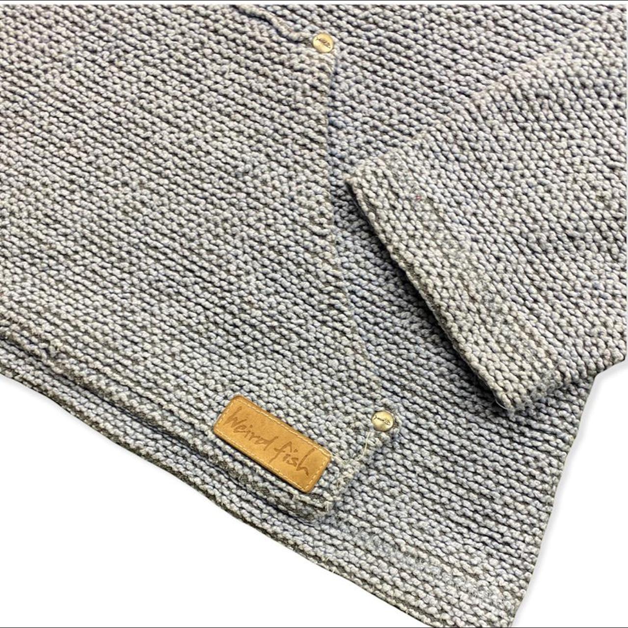 Amazing Vintage Women’s Weird Fish Hoodie Blue Depop