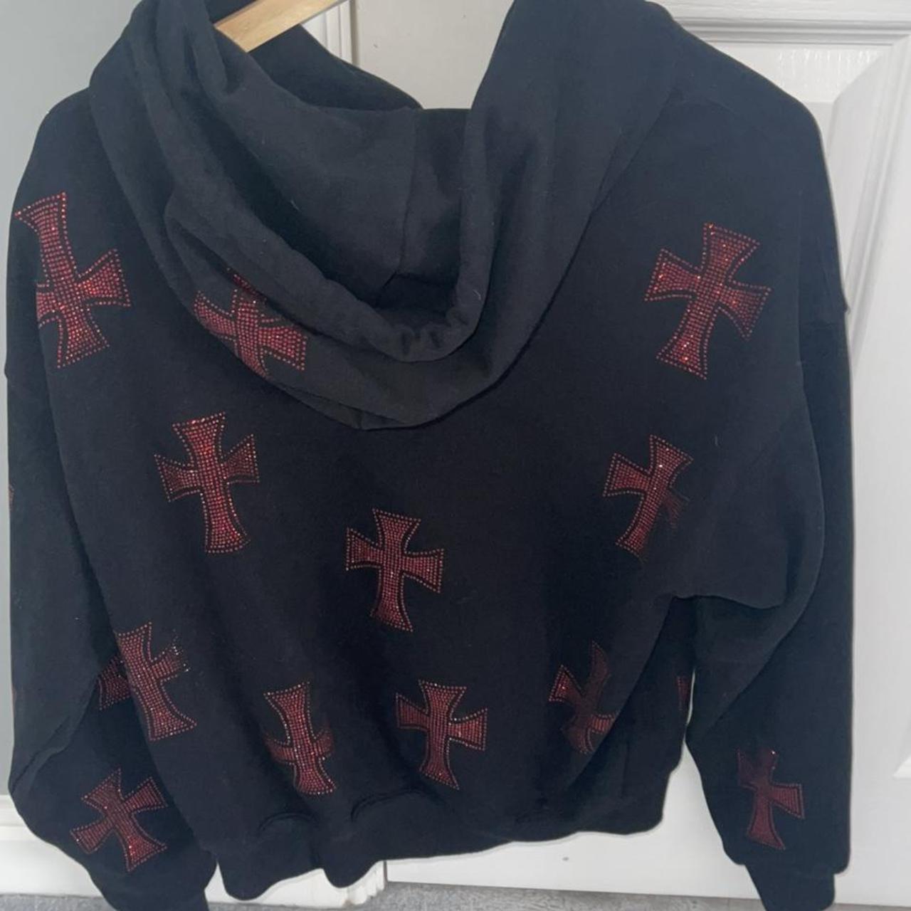 Unknown London Men's Black and Red Joggerstracksuits Depop