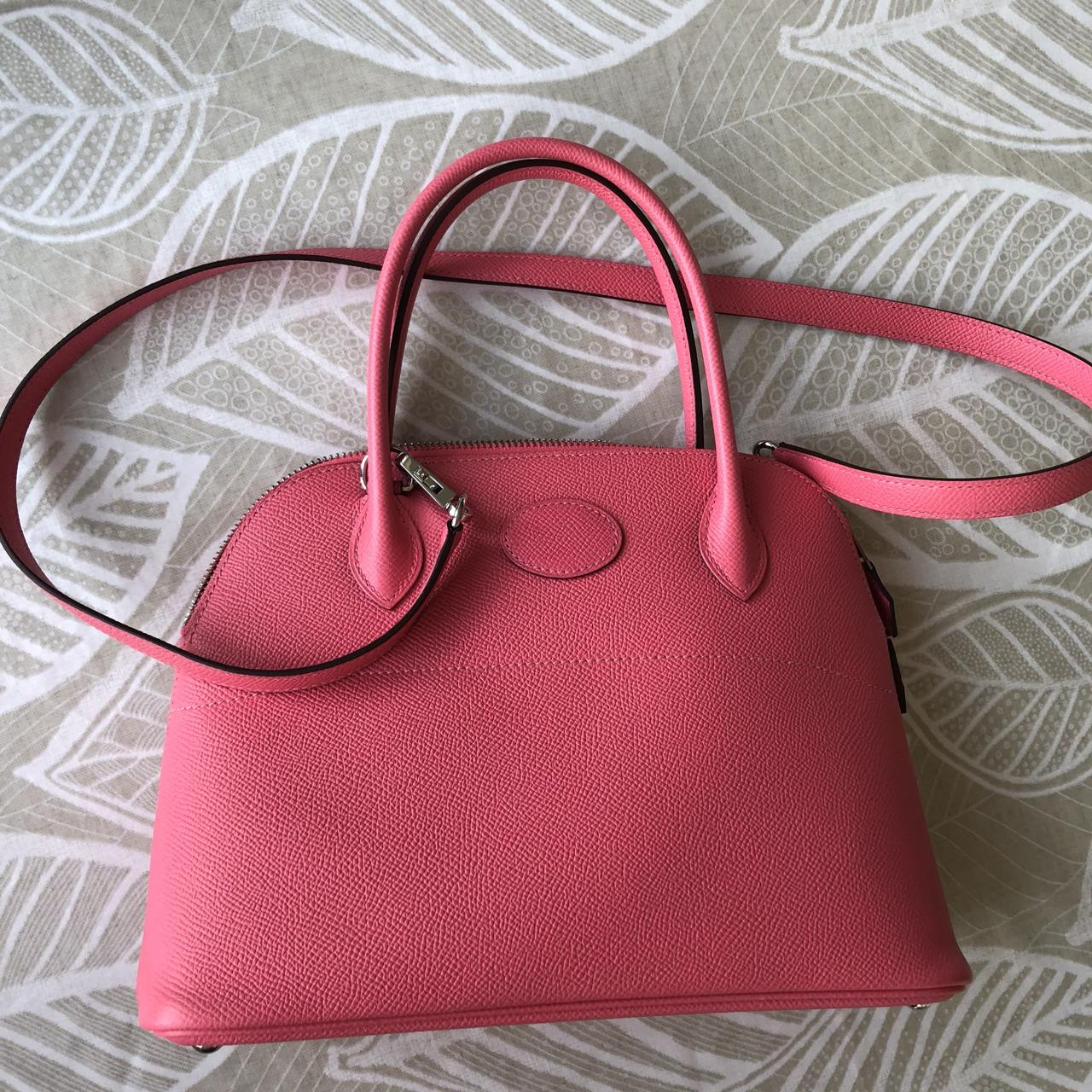 Hermès Bolide Rose Azalee Epsom Handbag