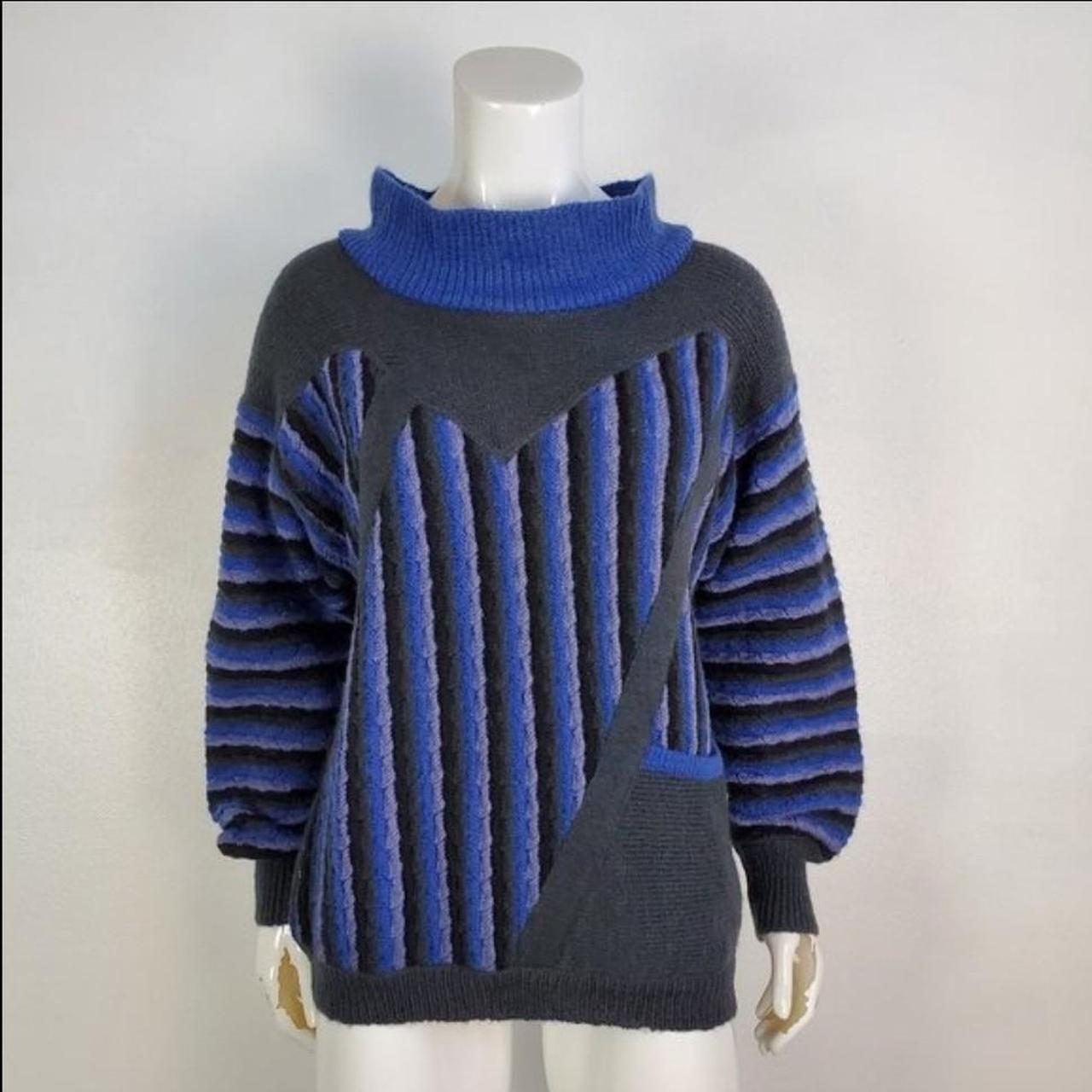 Annette Women's Blue and Grey Jumper