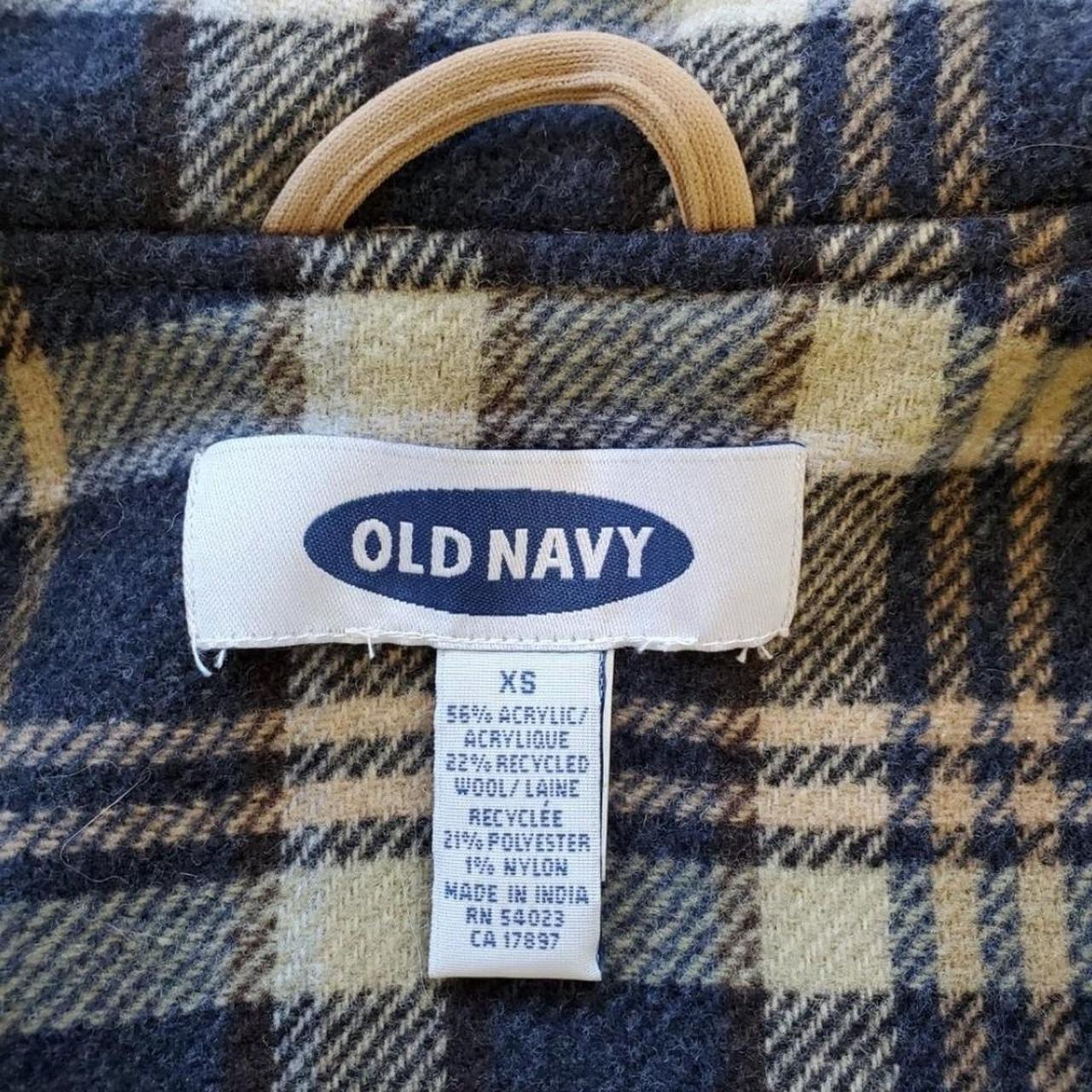 *Vintage Y2K Tan Duffle Coat Vintage Y2K Old Navy... - Depop