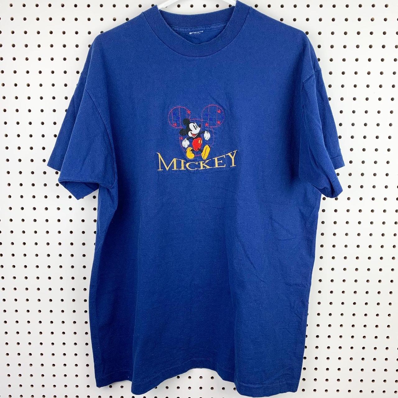 Vintage Disney Mickey Mouse all embroidered single... - Depop