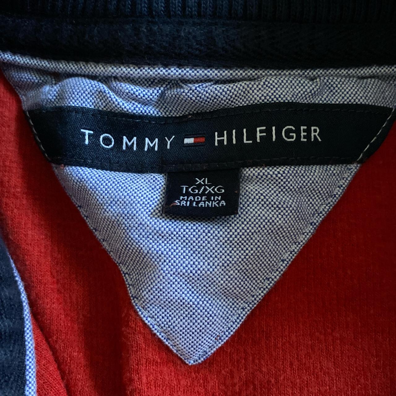 TOMMY HILFIGER RED HALF ZIP PULLOVER Great... - Depop