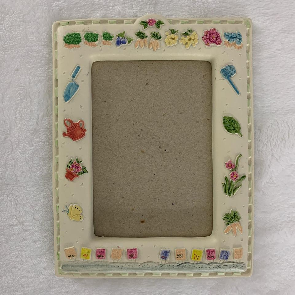 Vintage Tupperware Photo Frame Bright Cute Kids - Depop