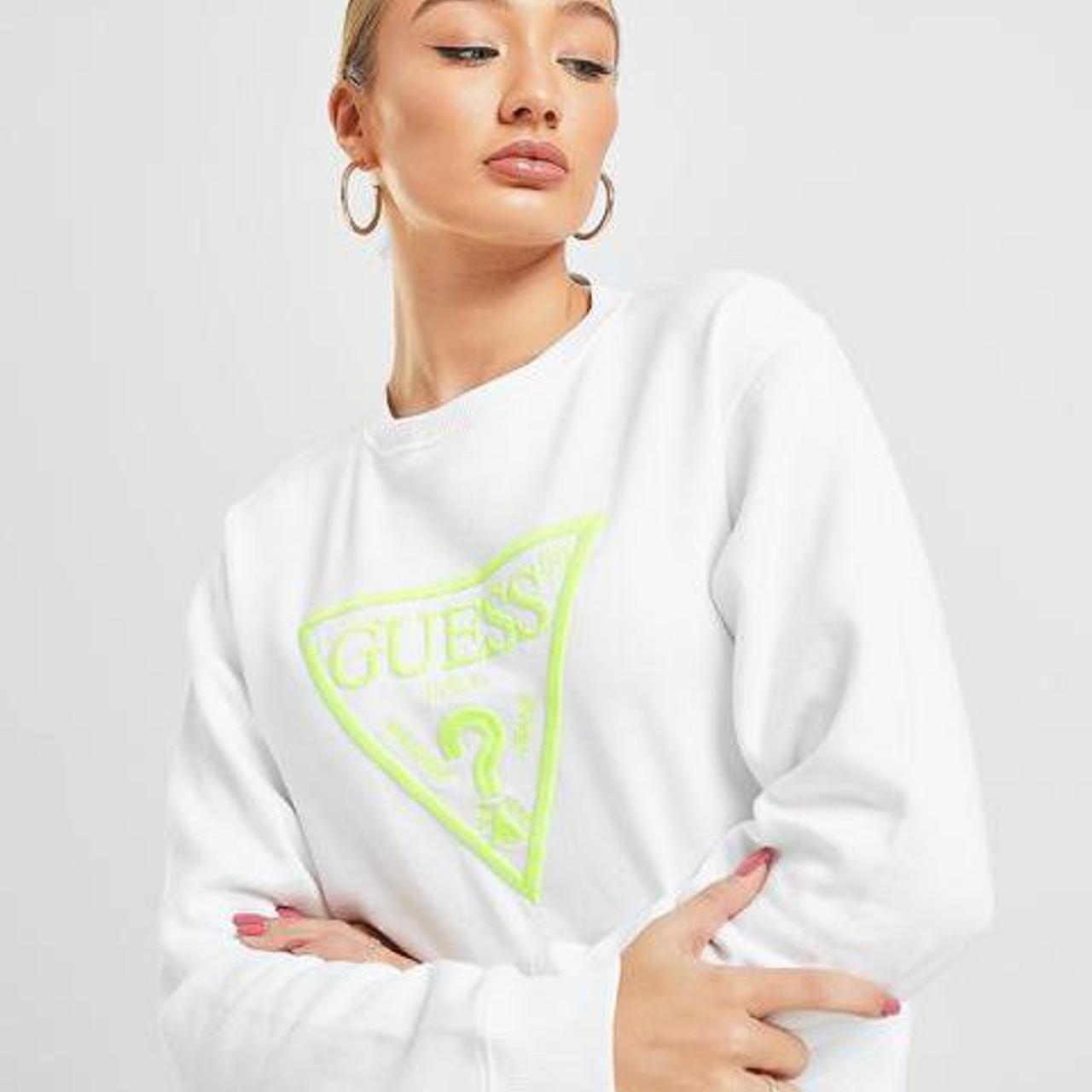 white guess jumper