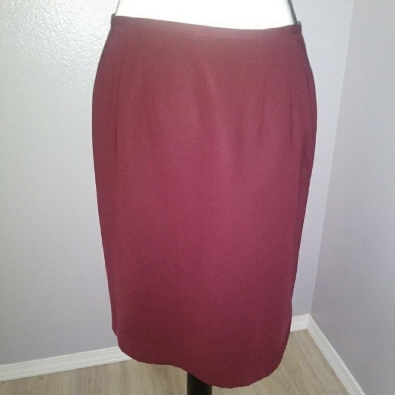 Macy's Women's Burgundy Skirt | Depop