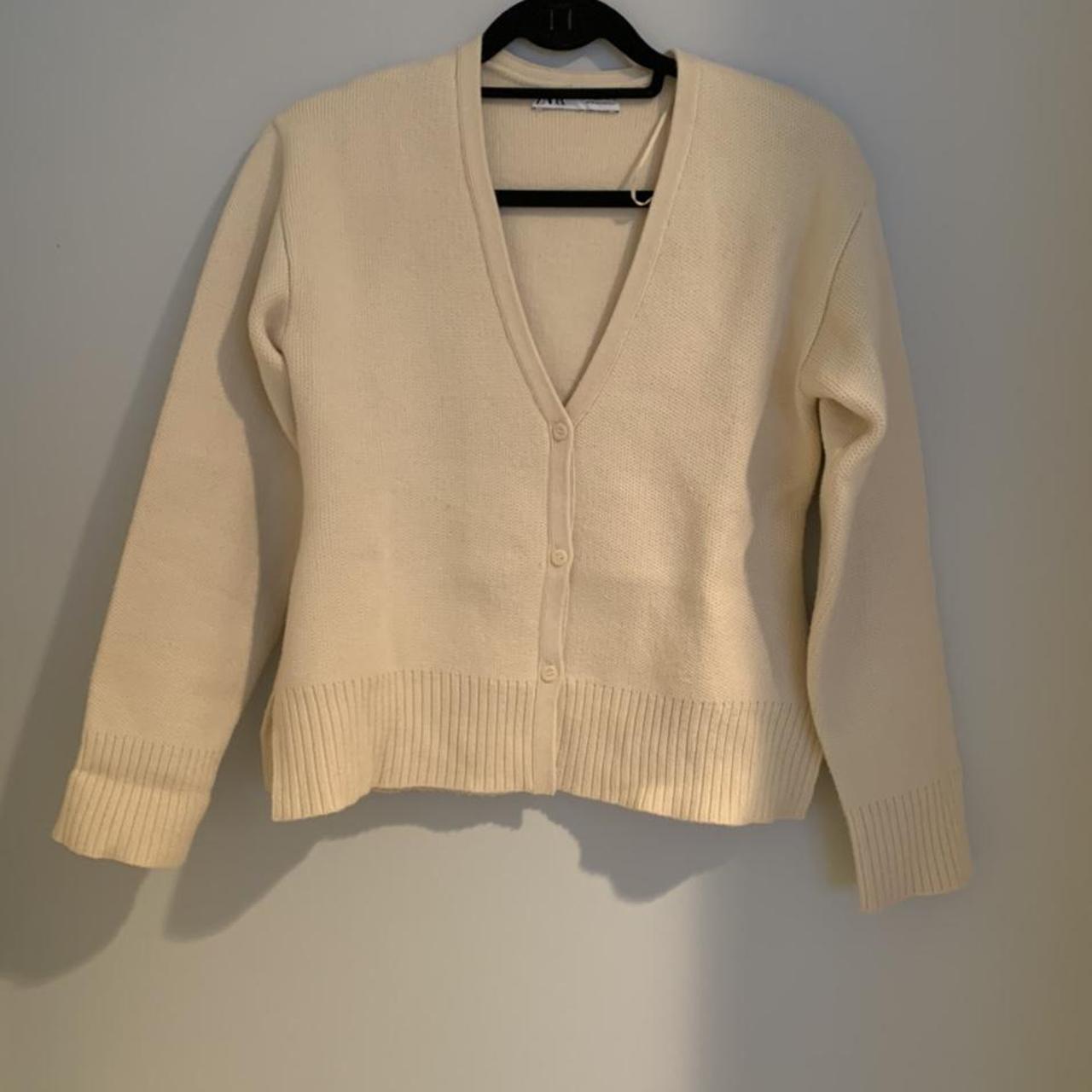 cardigan zara beige