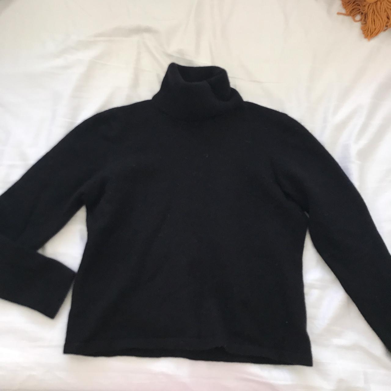 Vintage Ralph Lauren Wool Knit Cropped Turtle Neck - Depop