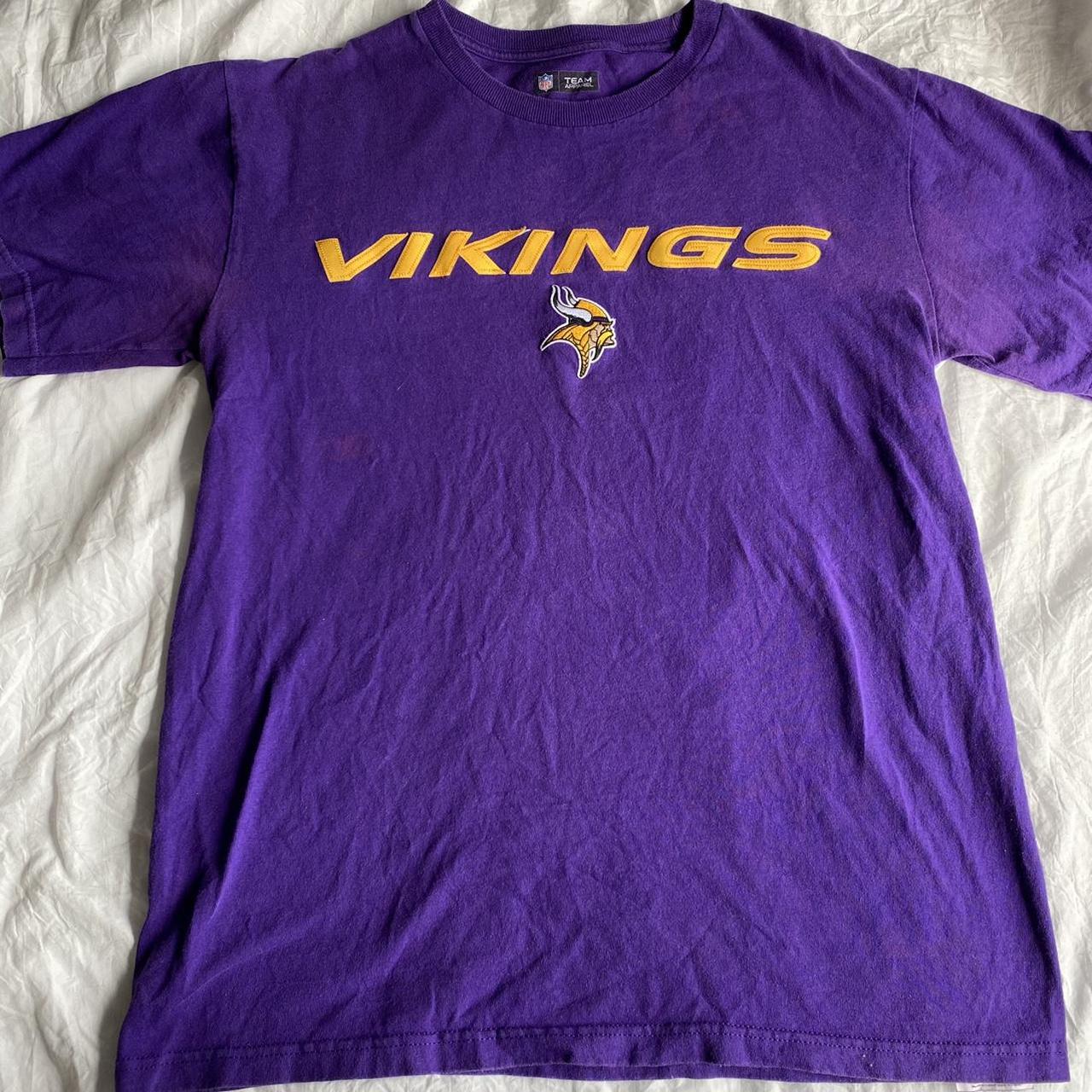 Minnesota Viking NFL team apparel shirt. Purple - Depop