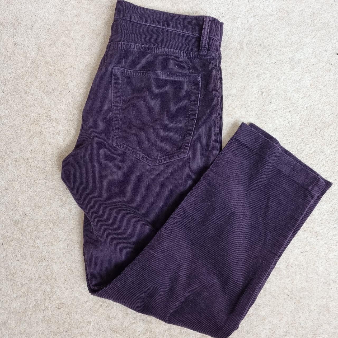 Corduroy trousers in purple size 32