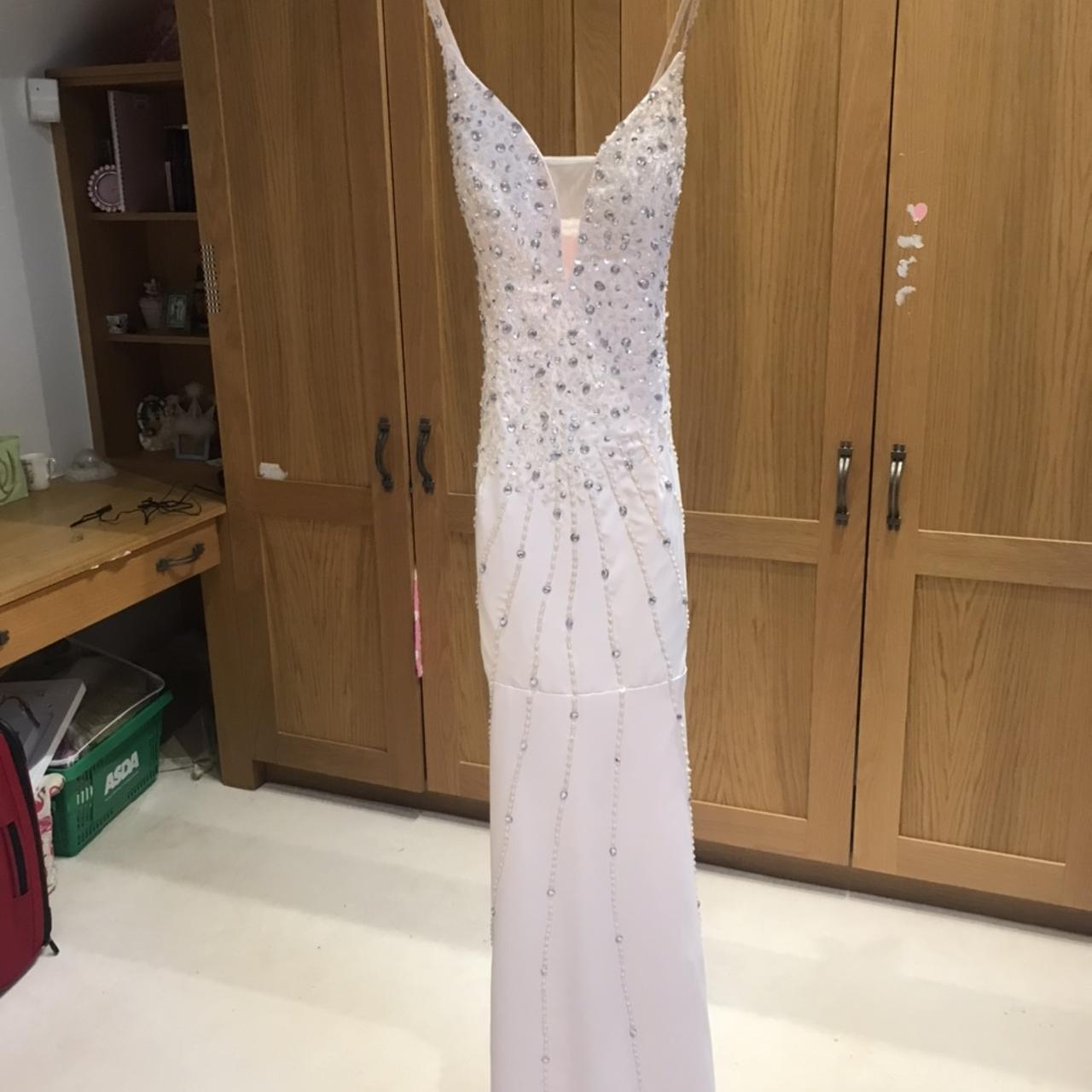 Beautiful Prom Pageant Dress Worn Once Custom Made Depop