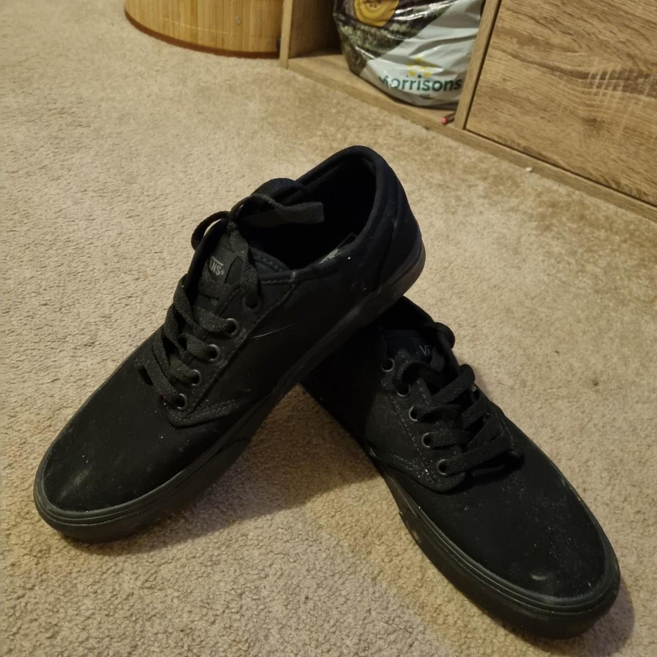 Womens Black Vans Size 7 5 Have Obvious Wear And Depop   P0 