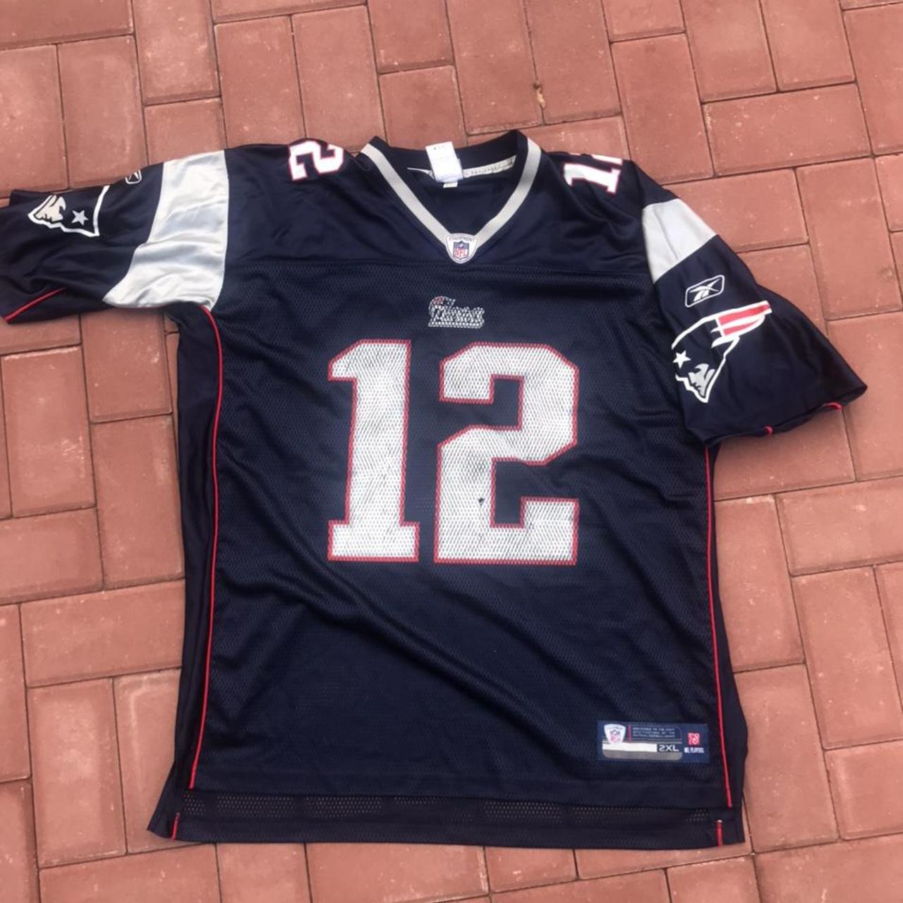 Vintage New England Patriots Tom Brady Jersey in - Depop