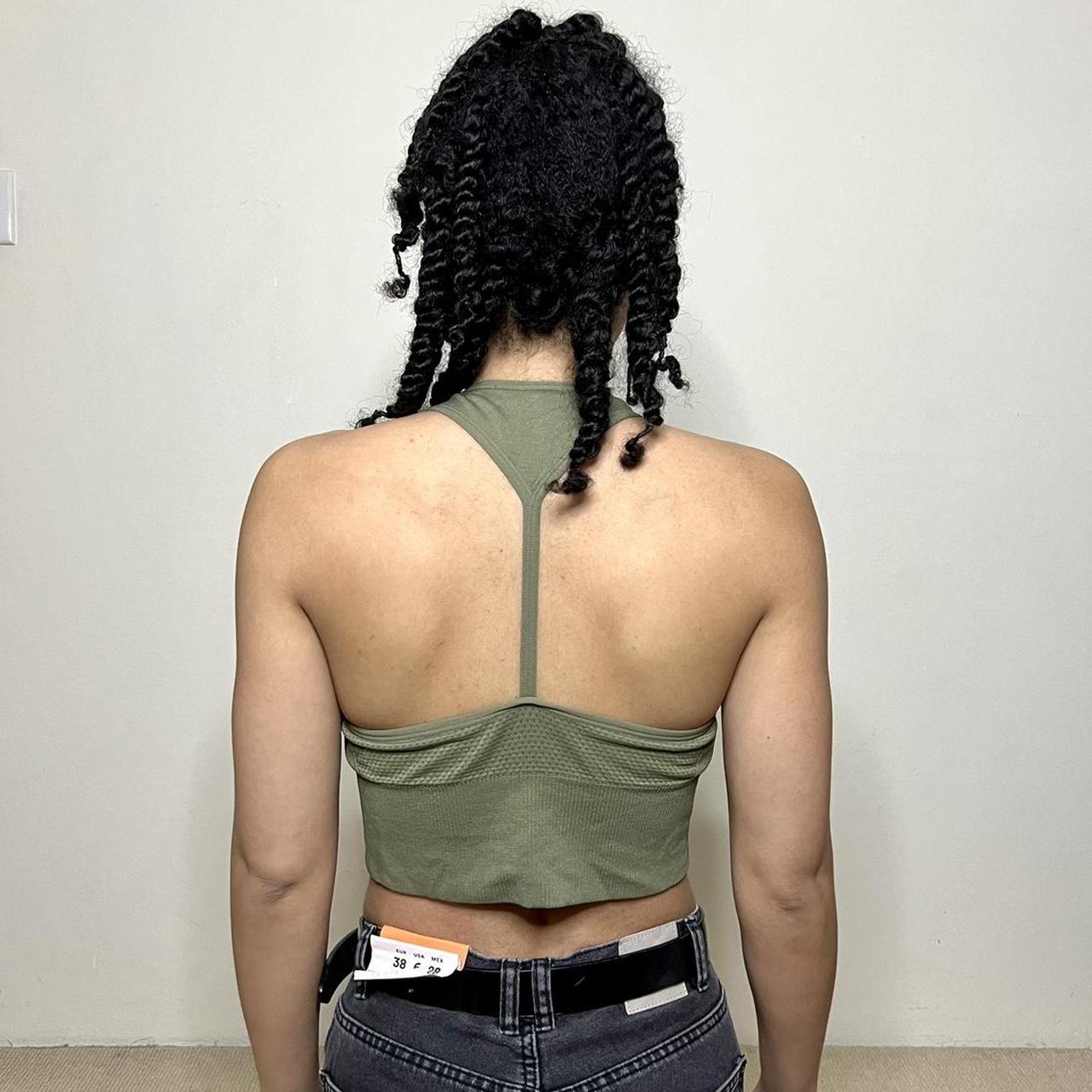 Khaki Green Sports Bra 👚 About it: khaki green... - Depop