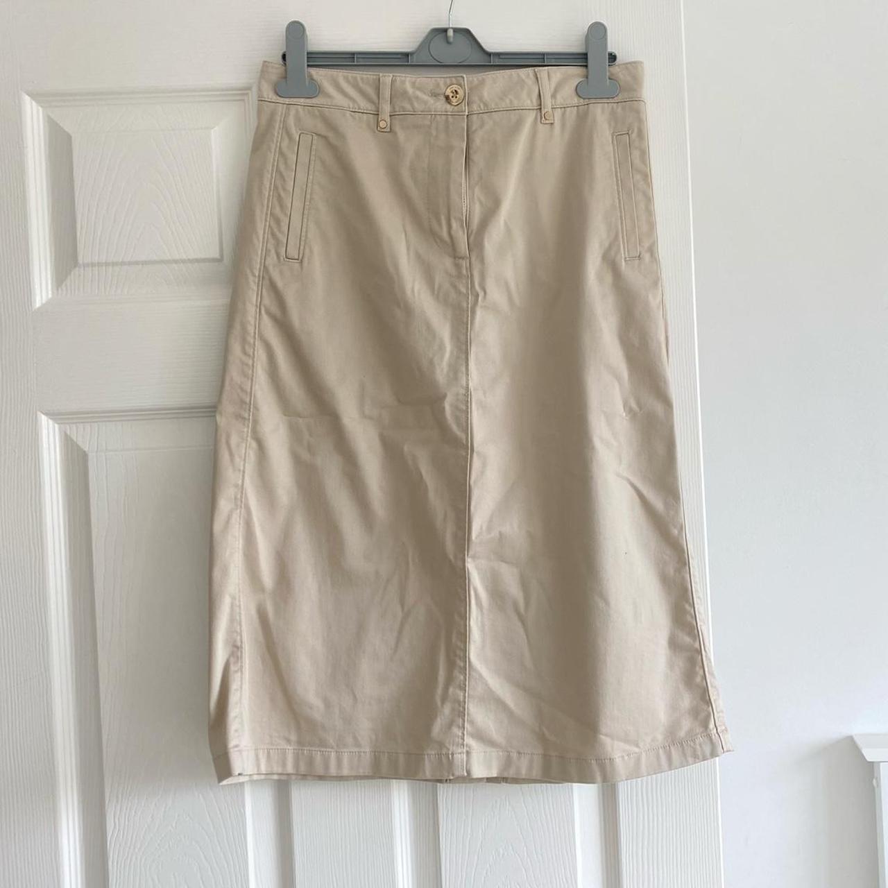 Beige Cargo Skirt - brand is old label Per Una (M&S)... - Depop