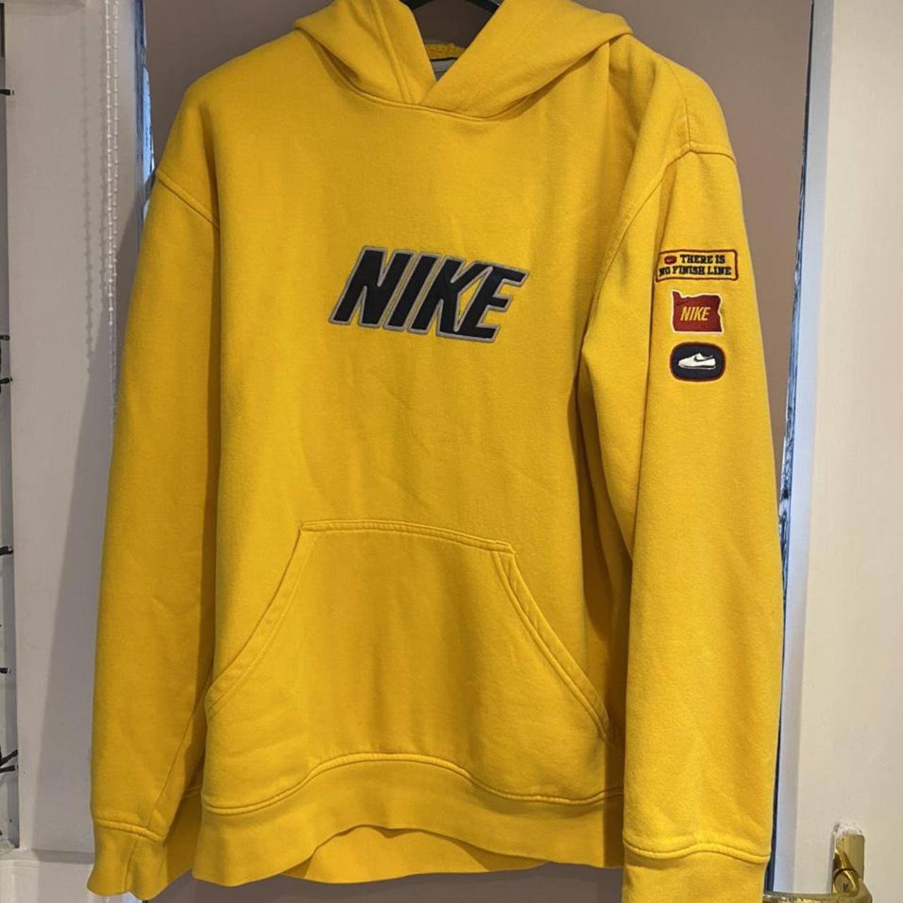 yellow vintage nike sweatshirt