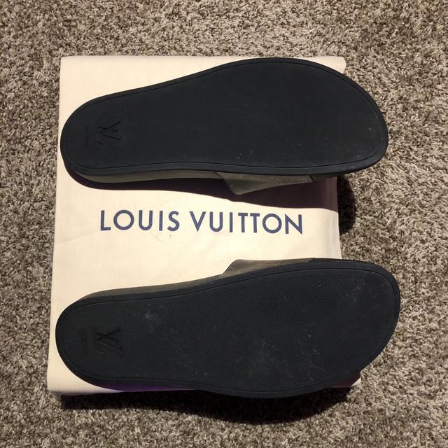 Louis Vuitton mens slides Barely worn RRP - £550 - Depop