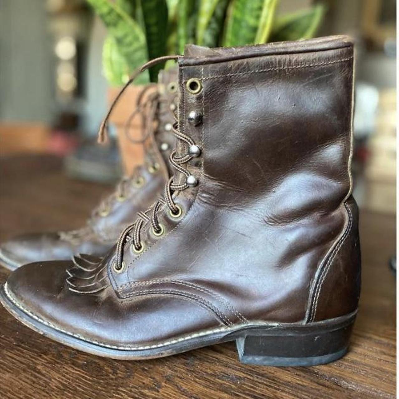 American Vintage Women's Brown Boots | Depop