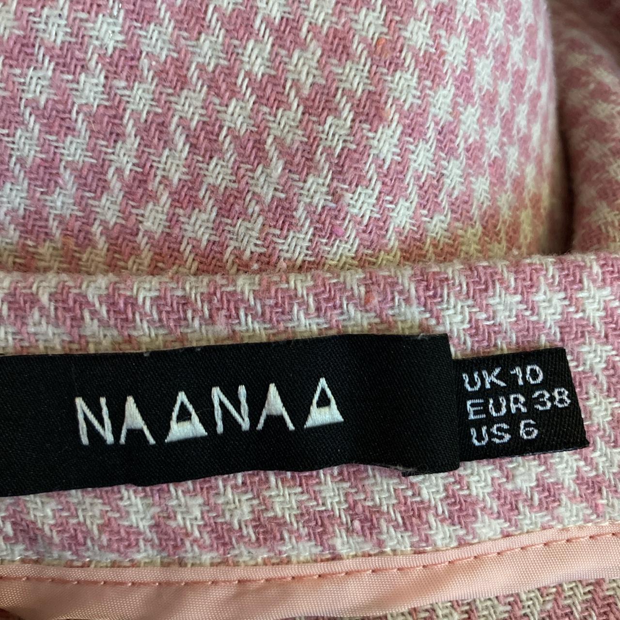 NaaNaa Women's White and Pink Trousers (3)