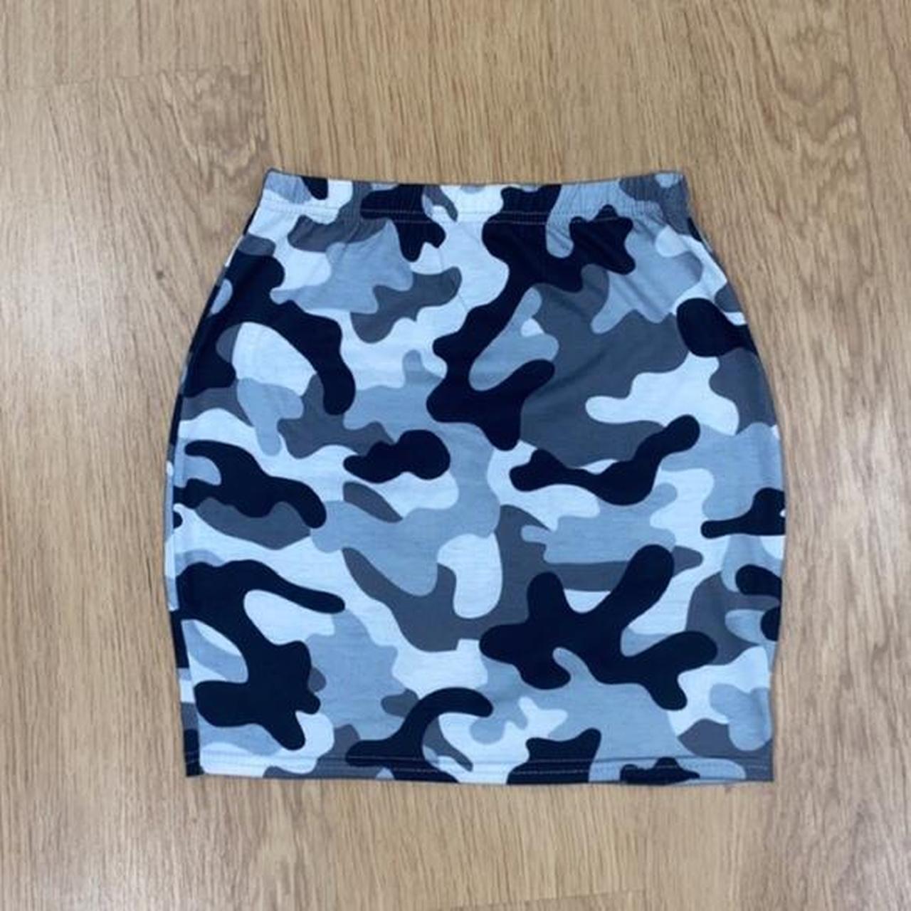 grey camo skirt