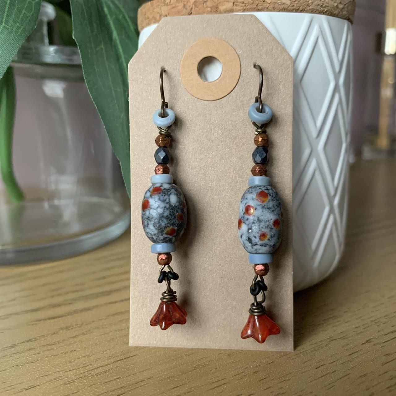 Handmade Glass Bead Earrings