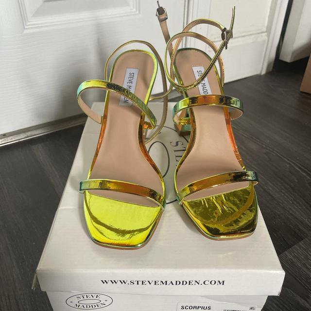 Steve Madden Nectur strappy Sandal Heels Depop