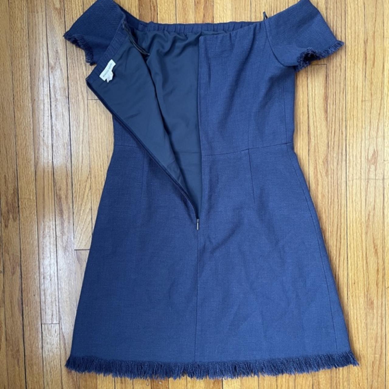 Rebecca Taylor off the shoulder dress in navy. Super... - Depop