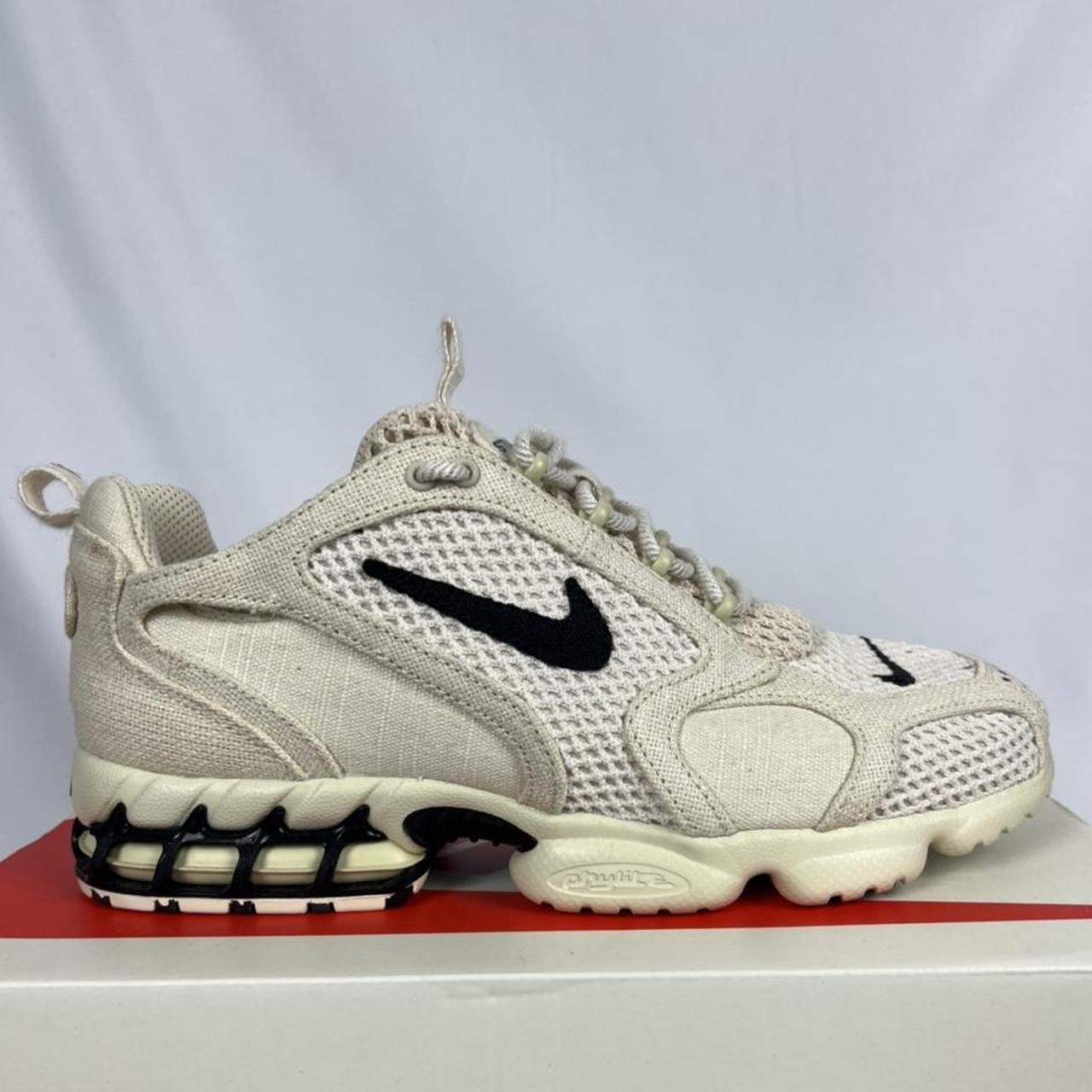 DS Nike X Stussy Air Zoom Spiridon Cage Hemp... - Depop