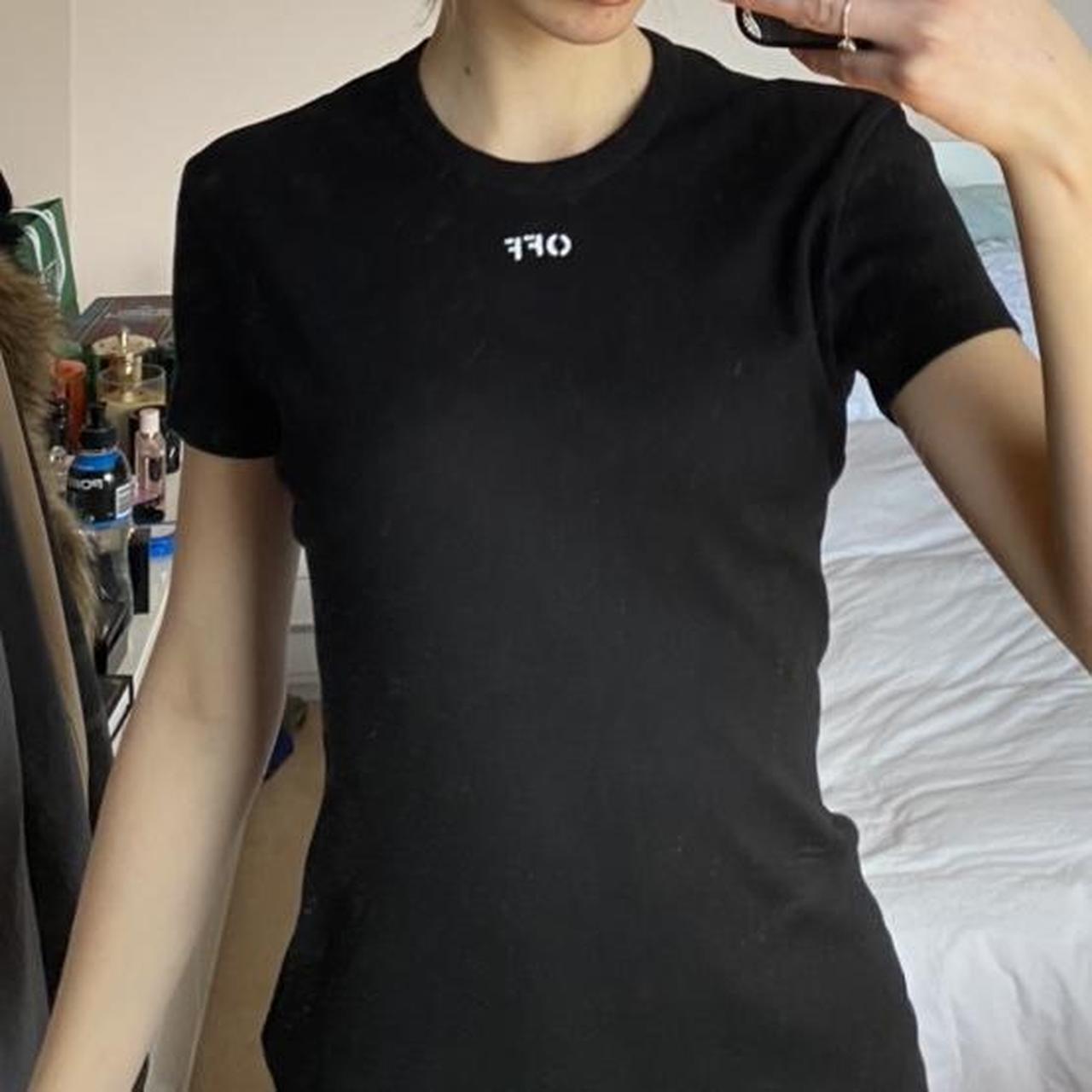 offwhite black t shirt
