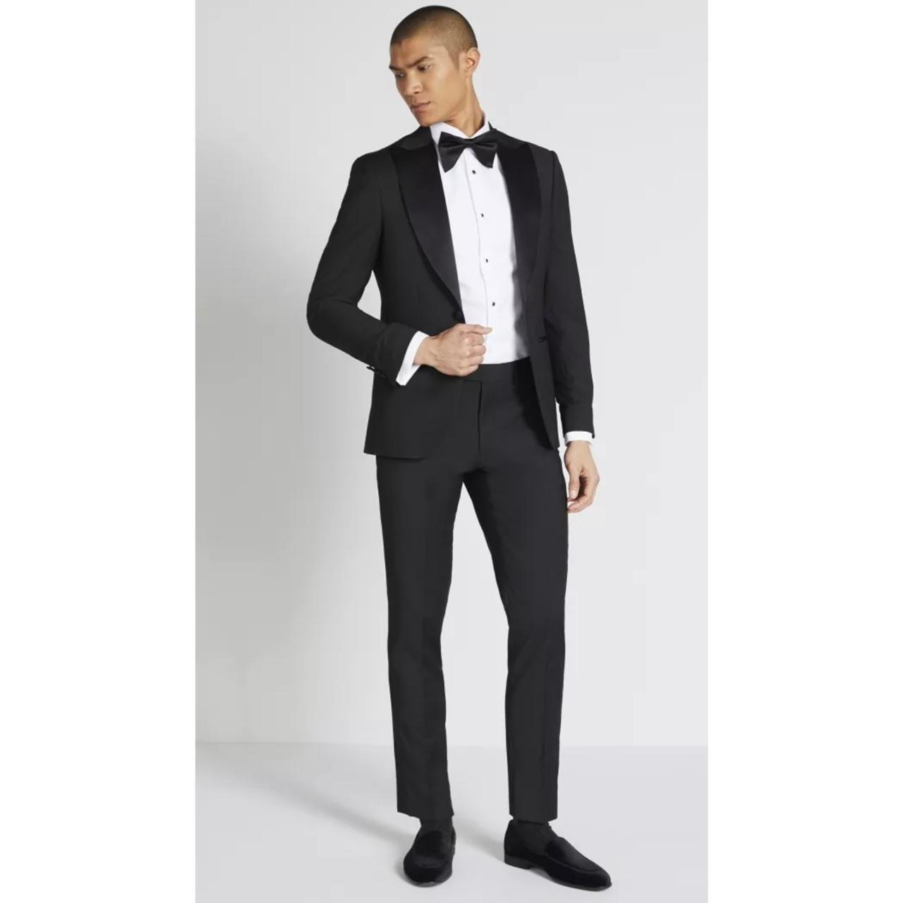 Moss Bros Men's Black Tuxedos Depop