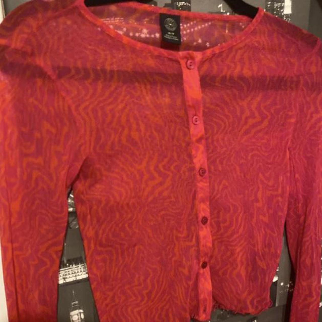 Urban outfitter sheer shirt size 6 nauties cool... Depop