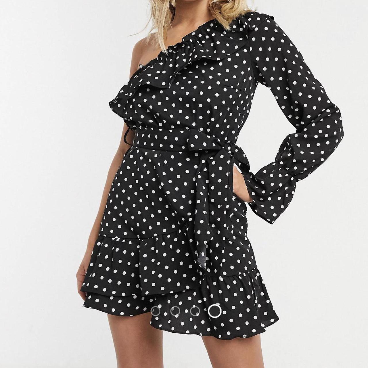 femme luxe polka dot dress