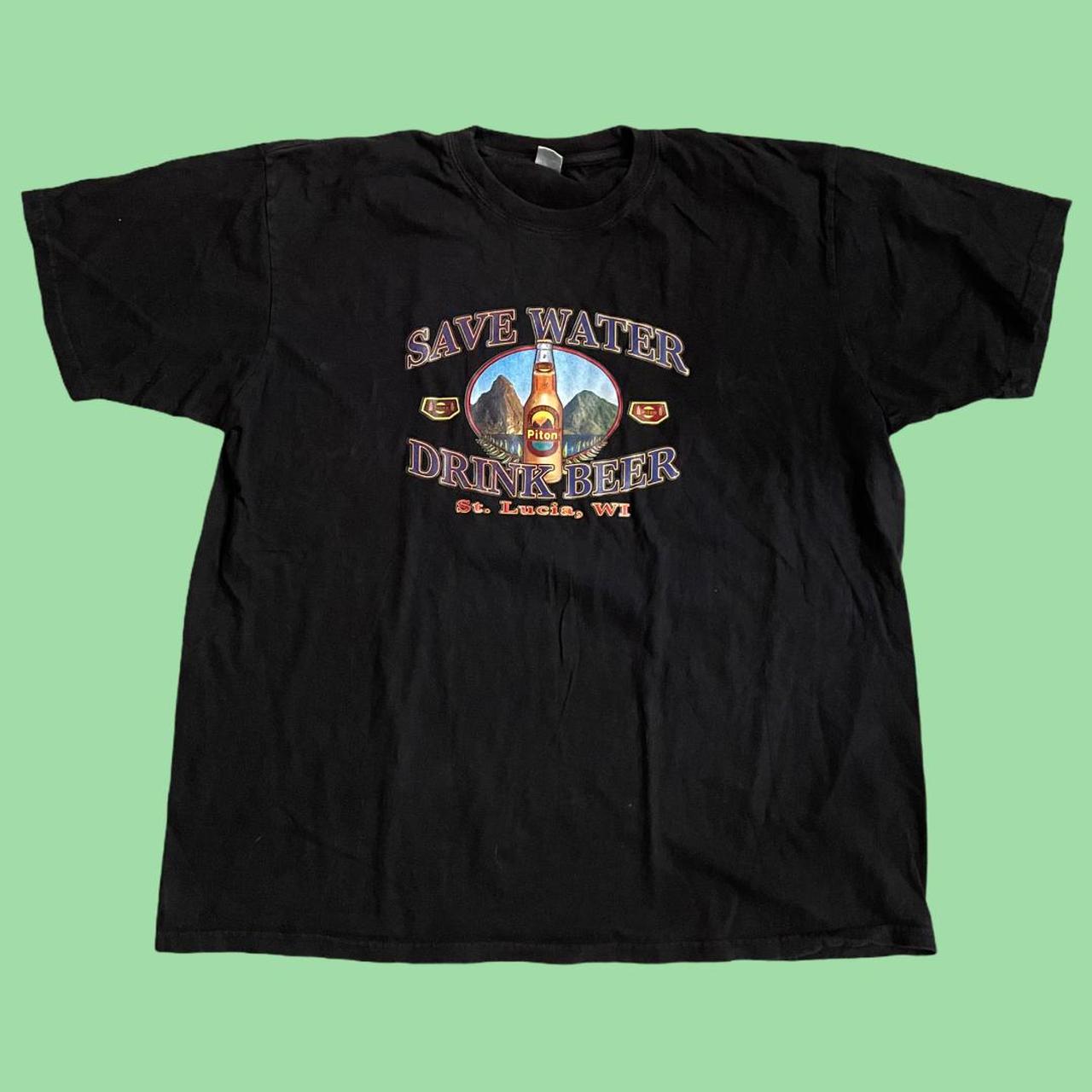 Save water drink beer Piton beer tee. Size 2XL. St... Depop