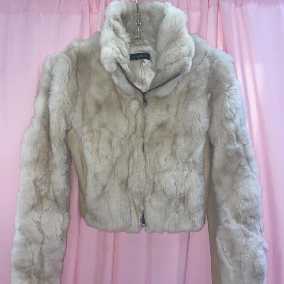 Bebe rabbit fur coat sale