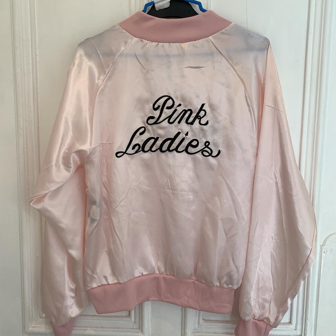 Pink ladies jacket💕 Would fit size 4-8. Worn once... - Depop