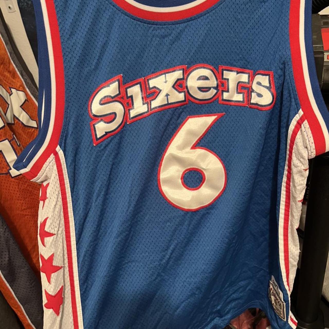 Classic Philadelphia 76ers Dr. J, Julius Erving... - Depop