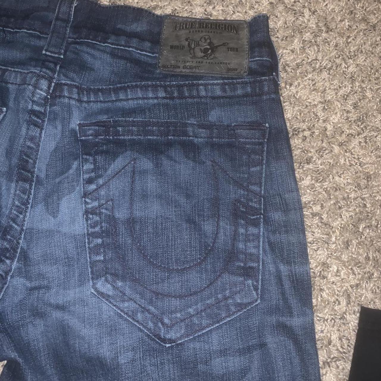 true religion jeans - blue camo size 34 #truereligion - Depop