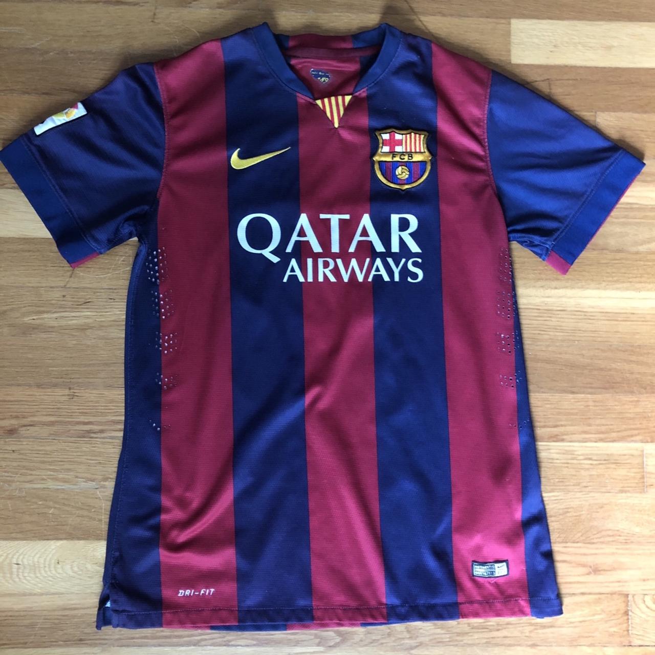 Steph Curry signed Authentic Messi Barcelona Jersey - Depop